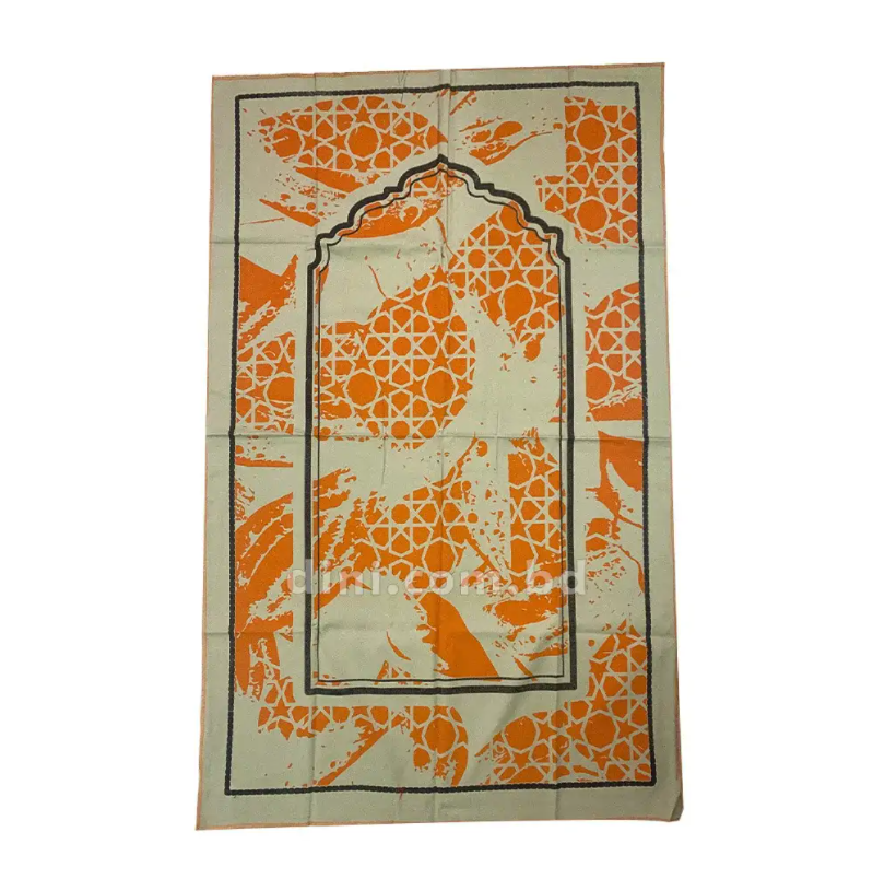 Ibadat Mashur Travel Jaynamaj Off white & Orange-image-0