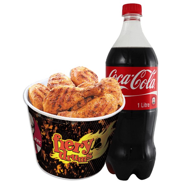 8 Pcs Fiery Grilled Chicken with 1 Liter Coca cola-image-0