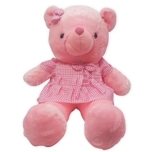 Teddy with her pink bow-image-0