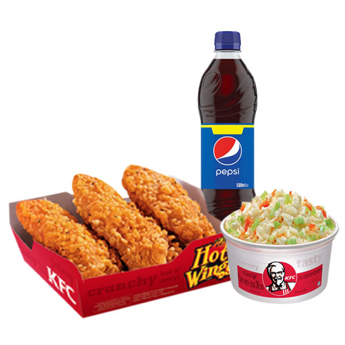 Crispy Chicken Strips, Coleslaw & CocaCola-image-0