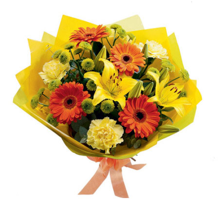 Attractive Bouquet Of Mix Flowers-image-0