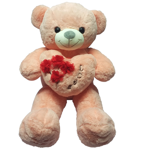 Pink Teddy With Heart-image-0