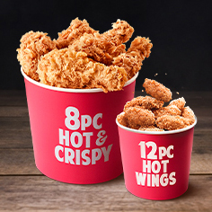 8pc Hot & Crispy 12pc hot wings-image-0