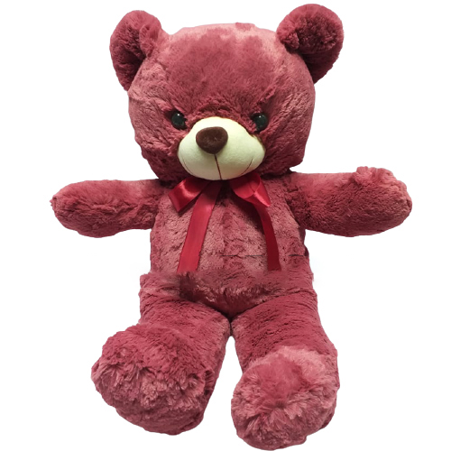 Pink Stuffed Teddy with Heart-image-0