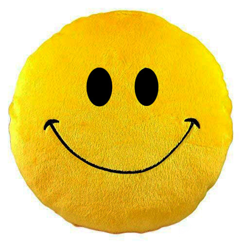 Happy Face Emoji Cushion-image-0