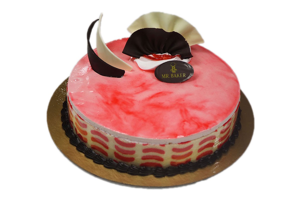 Strawberry Mousse Cake (Medium)-image-0