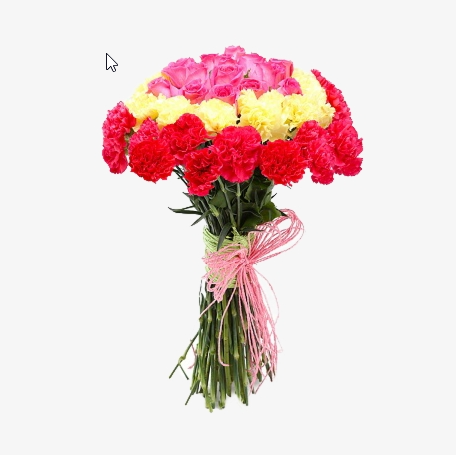 Beautiful Carnation And Roses In Bouquet-image-0
